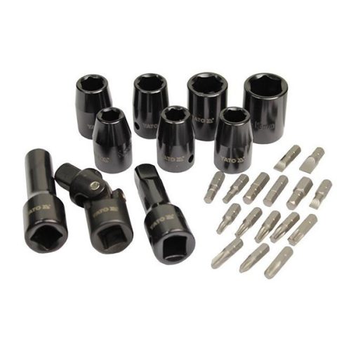 YATO YT-0982 Pneumatikus racsnis kulcs készlet 29 részes CrV