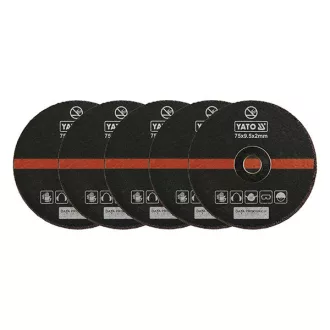   YATO YT-0994 Vágókorong fémre 75 x 9,5 x 2,0 mm YT-0993-hoz (5 db/cs)