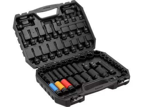 YATO YT-10260 Gépi dugókulcs készlet 64 részes rövid és hosszú dugók, külső és belső torx, SPLine és imbusz, alufelnihez dugó fejekkel 1/2 col