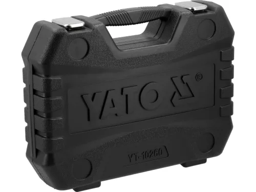 YATO YT-10260 Gépi dugókulcs készlet 64 részes rövid és hosszú dugók, külső és belső torx, SPLine és imbusz, alufelnihez dugó fejekkel 1/2 col