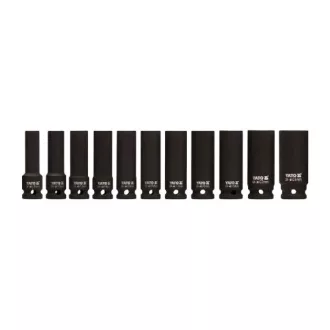   YATO YT-1054 Gépi hosszú dugókulcs készlet 11 részes 1/2" 10-24 mm CrMo
