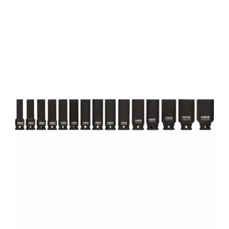   YATO YT-1055 Gépi hosszú dugókulcs készlet 15 részes 1/2" 10-32 mm CrMo