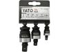 YATO YT-10642 Gépi csuklós csatlakozó készlet 3 részes 1/4" 3/8" 1/2" CrMo