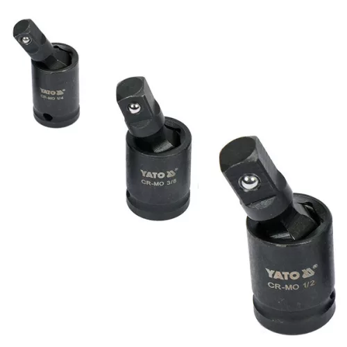 YATO YT-10643 Gépi csuklós csatlakozó készlet 3 részes 1/4 - 3/8 - 1/2"