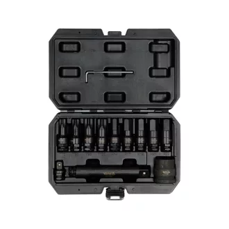   YATO YT-10655 Gépi hosszú bit dugókulcs készlet 12 részes Torx és Imbusz 1/2", 3/4" kamionos CrMo