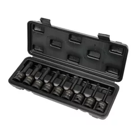   YATO YT-10681 Gépi hosszú bit dugókulcs készlet 9 részes Ribe 1/2" RM5-RM14 CrMo