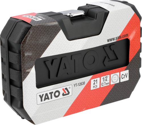 YATO YT-12630 12 szögletű dugókulcs fej készlet 1/2"