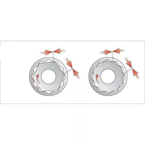 YATO YT-1292 Dugókulcs 12 szögletű 1/2" 32 mm CrV