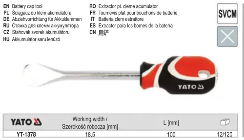 YATO YT-1378 Akkumulátor saru lehúzó