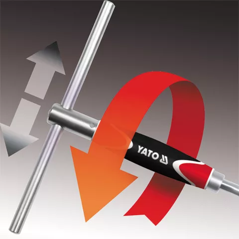 YATO YT-1556 T-kulcs 12 mm / 310 mm forgatható nyéllel CrV