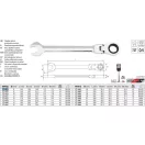 YATO YT-1674 Racsnis csuklós csillag-villáskulcs 8 mm / 140 mm 72T CrV