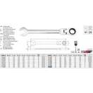 YATO YT-1690 Racsnis csuklós csillag-villáskulcs 24 mm / 330 mm 72T CrV