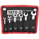 YATO YT-16977 Rövid racsnis csuklós csillag - villáskulcs készlet 6 részes 8-17mm-ig
