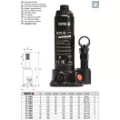 YATO YT-17009 Hidraulikus emelő 50t