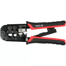   YATO YT-22442 Krimpelő fogó UTP hálózati (RJ45) és telefon (RJ11) csatlakozókhoz