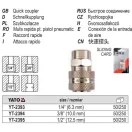 YATO YT-2394 Pneumatikus gyorscsatlakozó 3/8"