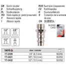 YATO YT-2402 Pneumatikus tömlővég 1/2" menetes