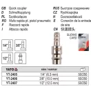 YATO YT-2406 Tömlővég 3/8" csőcsatlakozó