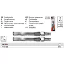 YATO YT-24103 Pneumatikus tömlő gyorscsatlakozó apa 1/4" csővéggel 6 x 10 mm