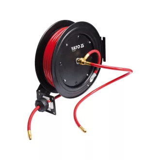   YATO YT-24251 Automata pneumatikus tömlődob 9,5 mm x 20 m fém