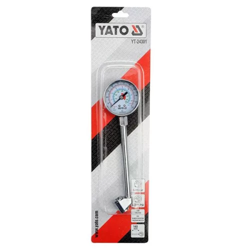 YATO YT-24301 Keréknyomásmérő tehergépkocsikhoz 0-15 bar