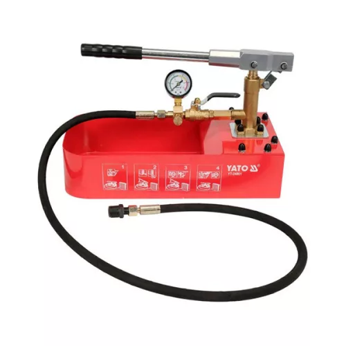 YATO YT-24801 Kézi nyomáspróba szivattyú 12 liter 5MPa 50 bar