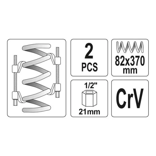 YATO YT-2544 Rugóösszehúzó 82 x 370 (2 db/cs)
