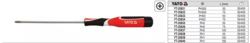 YATO YT-25835 Precíziós csavarhúzó PH0 x 50 mm