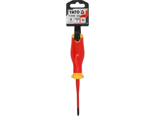 YATO YT-282656 Csavarhúzó PZ1 x 80 mm 1000 V-ig szigetelt vékony kialakítás