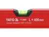 YATO YT-30080 Alumínium vízmérték 400mm 3 libellás