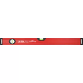   YATO YT-30101 Alumínium vízmérték 600mm 2 libellás bordázott szerkezetű merev profillal