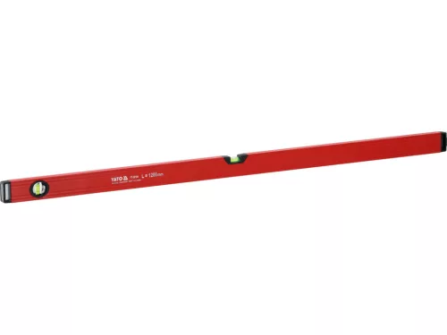 YATO YT-30104 Alumínium vízmérték 1200mm 2 libellás bordázott szerkezetű merev profillal