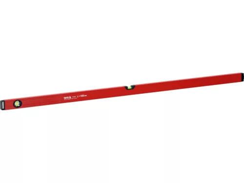 YATO YT-30105 Alumínium vízmérték 1500mm 2 libellás bordázott szerkezetű merev profillal