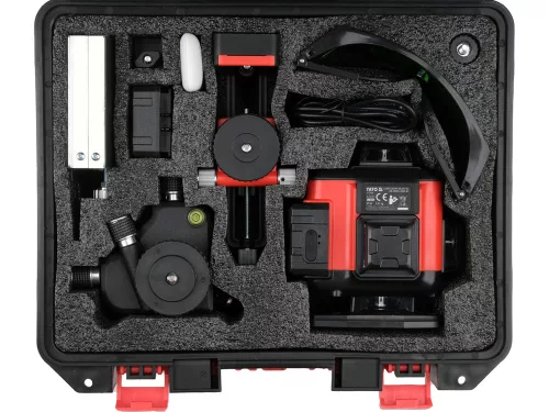 YATO YT-30424 4D zöld szintezőlézer, 16 vonalas