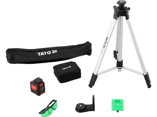 YATO YT-30440 Keresztvonalas lézer zöld állvánnyal