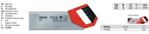 YATO YT-3130 Gérvágó fűrész 300 mm