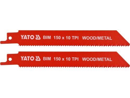 YATO YT-33930 Szablyafűrészlap 150 mm/10TPI bimetál (2 db/csomag)