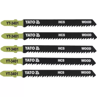   YATO YT-3401 Dekopírfűrészlap T10TPI 100/75 mm HCS (5 db/cs)