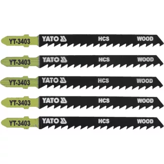   YATO YT-3403 Dekopírfűrészlap T6TPI 100/75 mm HCS (5 db/cs)