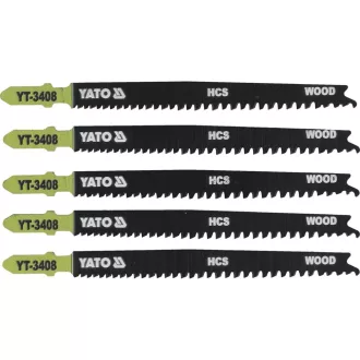   YATO YT-3408 Dekopírfűrészlap T13-8TPI 115/90 mm HCS (5 db/cs)