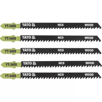   YATO YT-3409 Dekopírfűrészlap T8TPI 115/90 mm HCS (5 db/cs)