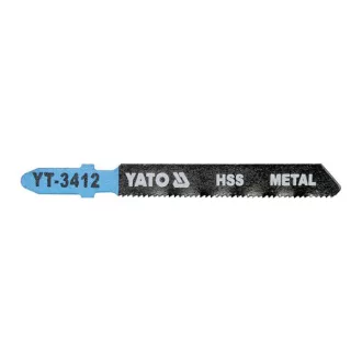   YATO YT-3412 Dekopírfűrészlap fémre T-befogás 21TPI 75/1,0 mm HSS (5 db/cs)