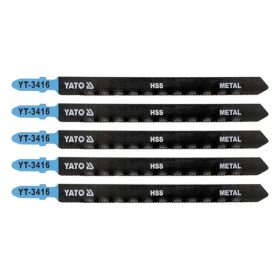   YATO YT-3416 Dekopírfűrészlap fémre T-befogás 21TPI 130/1,0 mm HSS (5 db/cs)