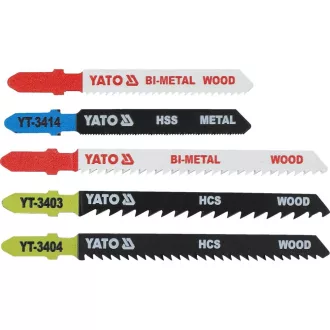   YATO YT-3445 Dekopírfűrészlap készlet 5 részes T befogás
