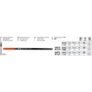 YATO YT-3461 Fémfűrészlap kézi 300/12 mm 24TPI bimetál (M2+6150) 2 db/cs