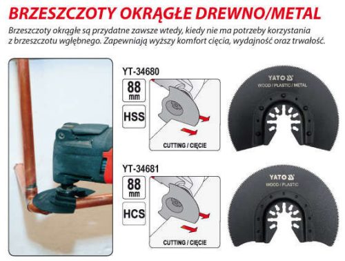 YATO YT-34681 Fűrészlap multifunkciós géphez 88 mm HCS