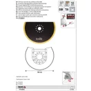 YATO YT-34701 Fűrészlap multifunkciós géphez 100 mm bimetál-titán-nitrid