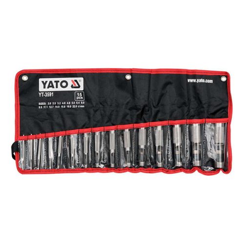 YATO YT-3591 Bőrlyukasztó készlet 15 részes 2-22 mm