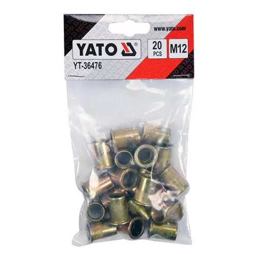 YATO YT-36476 Acél szegecsanya M12 (20 db/cs)