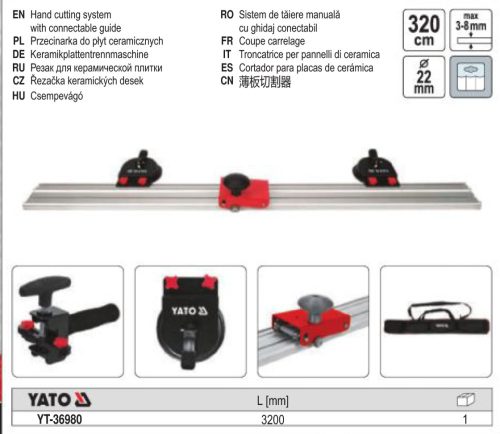 YATO YT-36980 Csempevágó nagyméretű lapokhoz 3200 mm